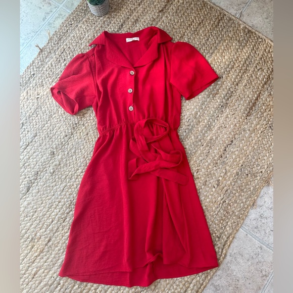 Dresses & Skirts - Elegant Red Mini Dress